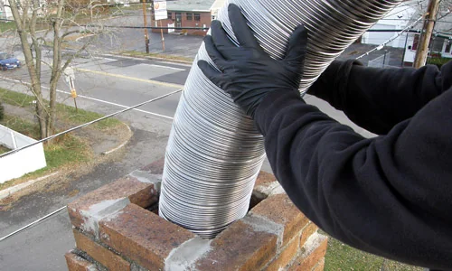 Flexible Chimney Liner Installation